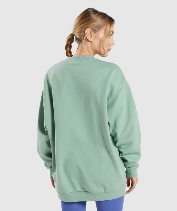 Damske Mikiny Gymshark Training Oversized Modre | OY8503241